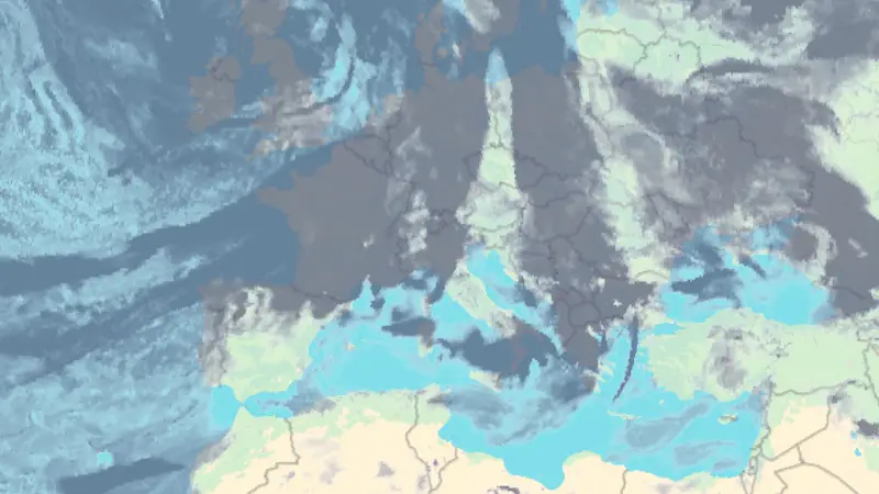 Nébulosité weather map