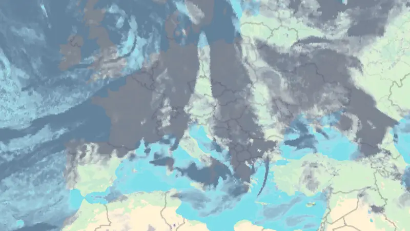 Clouds weather map