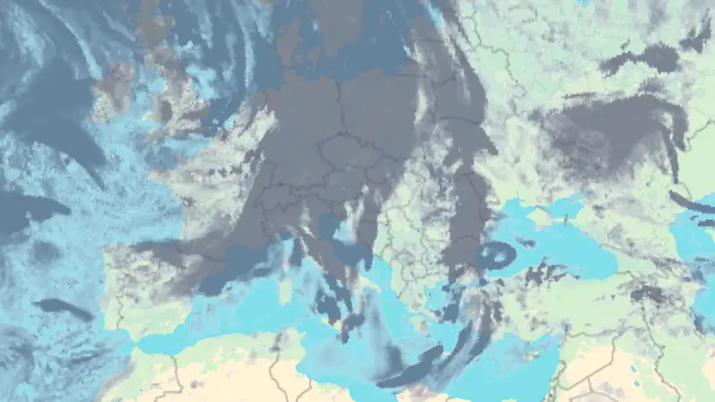 Oblačnost weather map