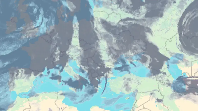 Nebulozitate weather map