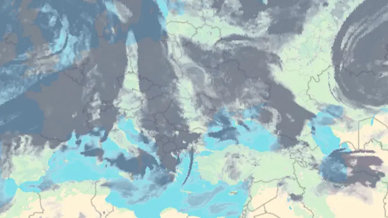 Nebulozitate weather map