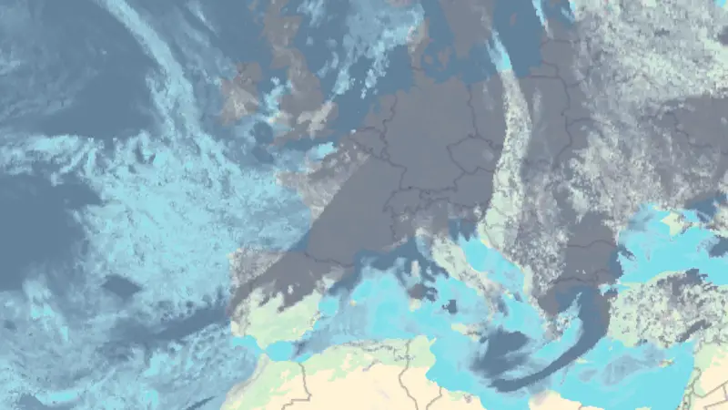 Nébulosité weather map