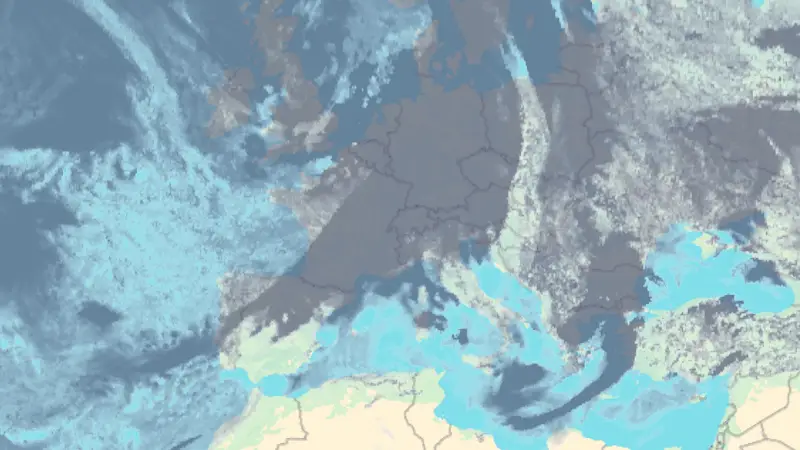 Nébulosité weather map