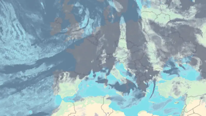 Clouds weather map