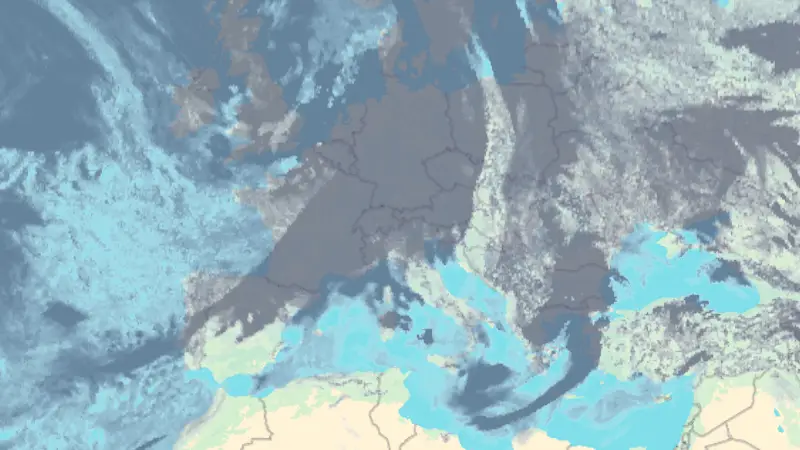 Clouds weather map