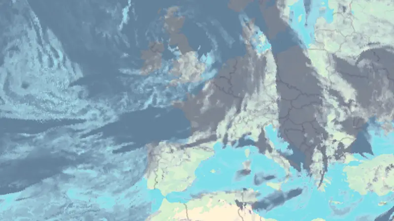 Clouds weather map
