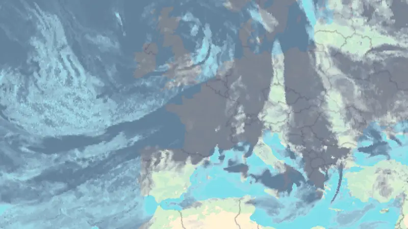 Clouds weather map