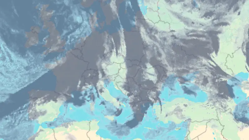 Felhőzet weather map