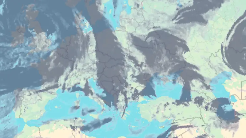 Nebulozitate weather map
