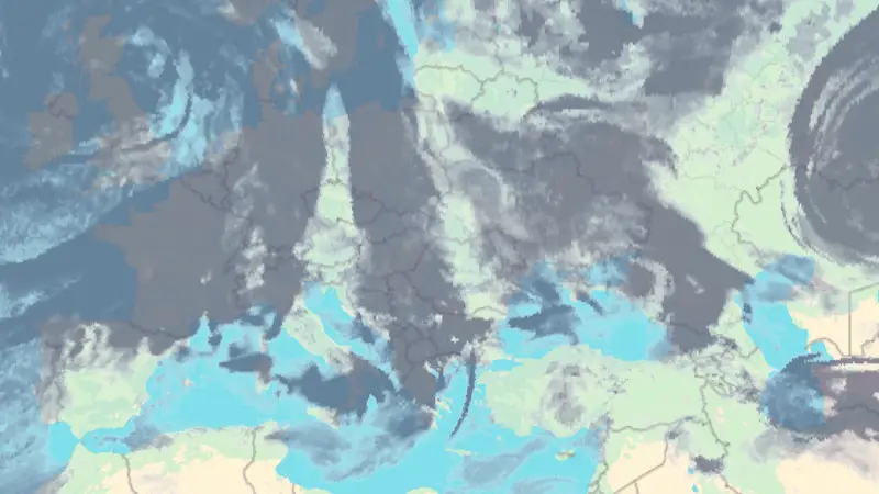 Nebulozitate weather map