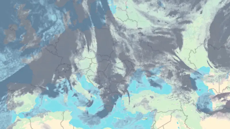 Nebulozitate weather map