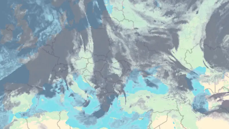 Nebulozitate weather map