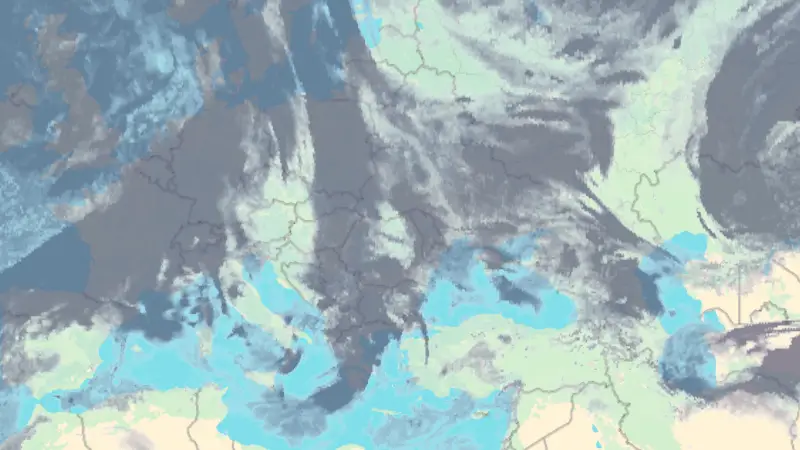 Nebulozitate weather map
