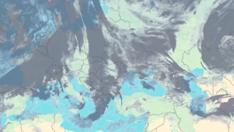 Nebulozitate weather map