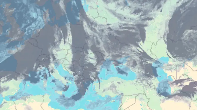 Nebulozitate weather map