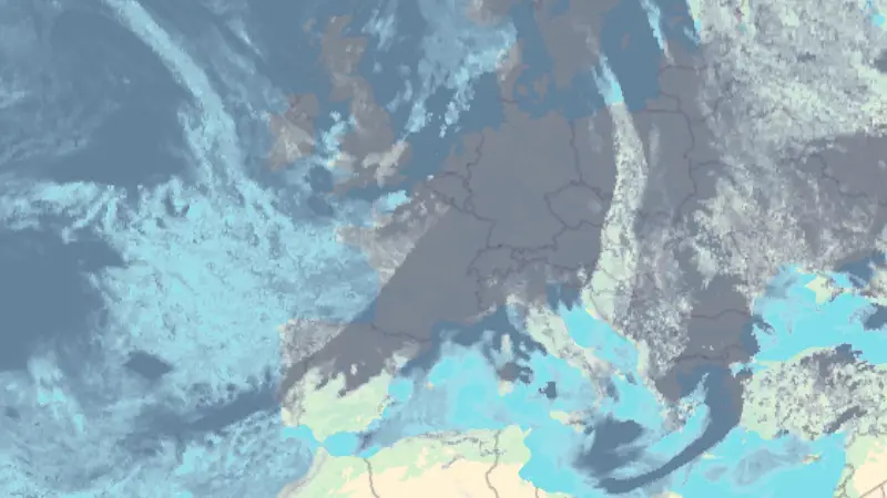 Nébulosité weather map