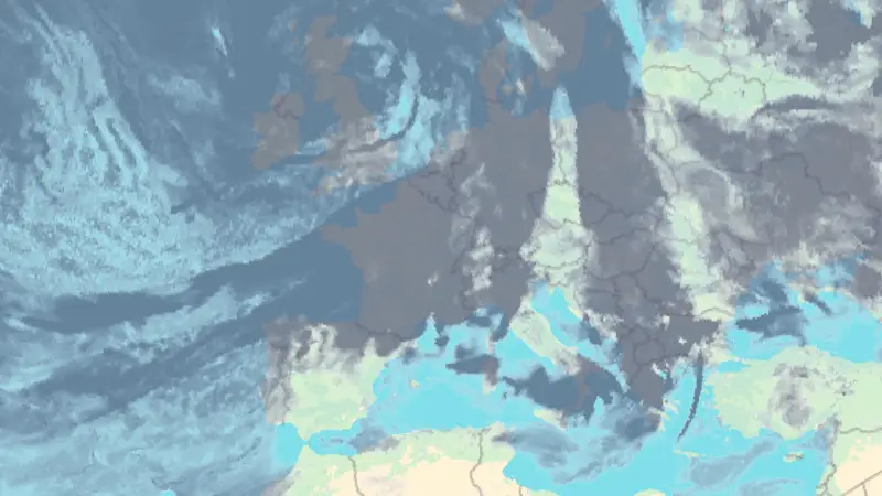 Nébulosité weather map
