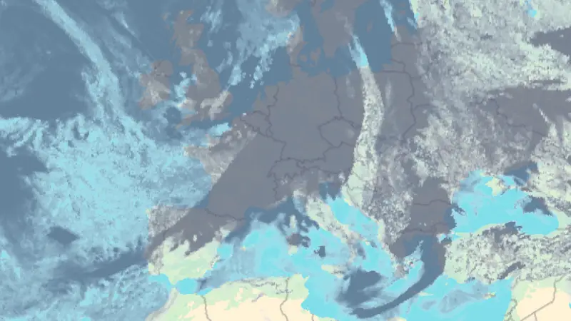 Clouds weather map