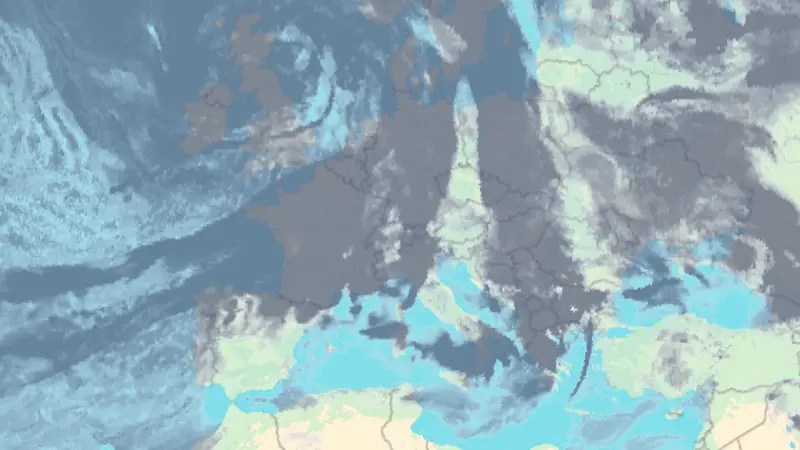 Clouds weather map