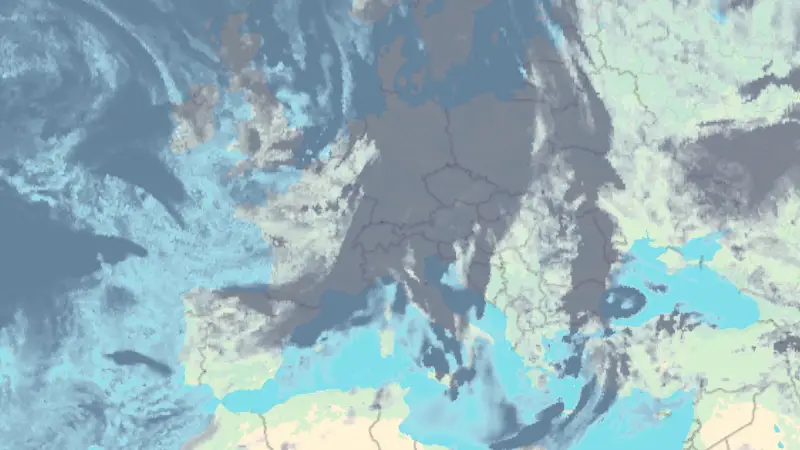 Clouds weather map