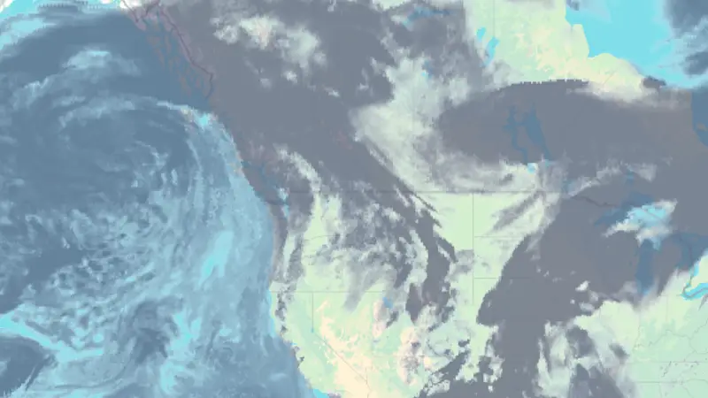 Nébulosité weather map