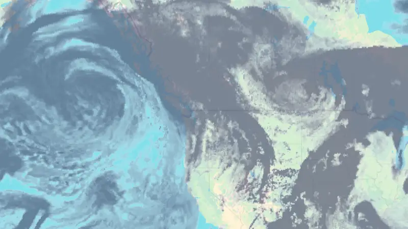 Nébulosité weather map