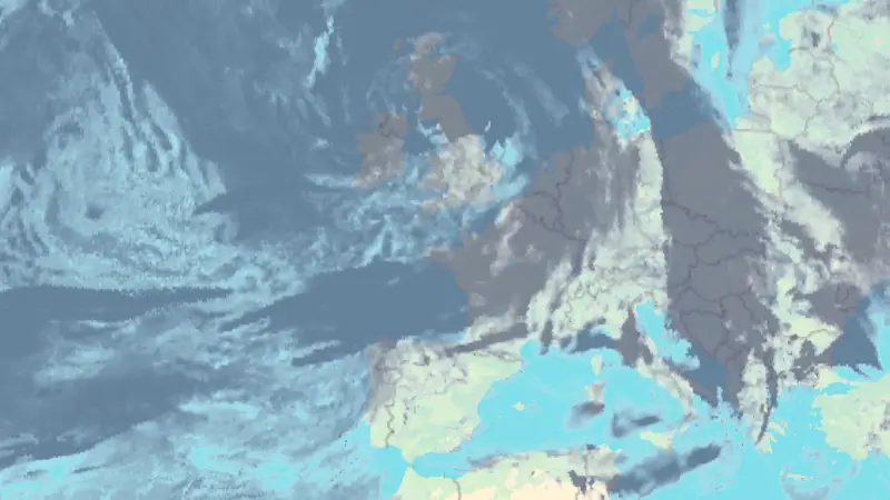 Clouds weather map