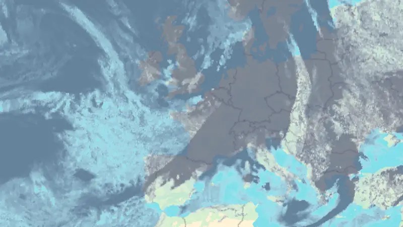 Nébulosité weather map