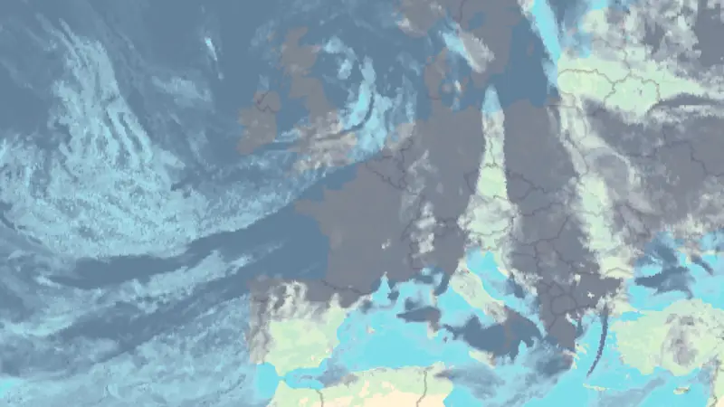 Nébulosité weather map