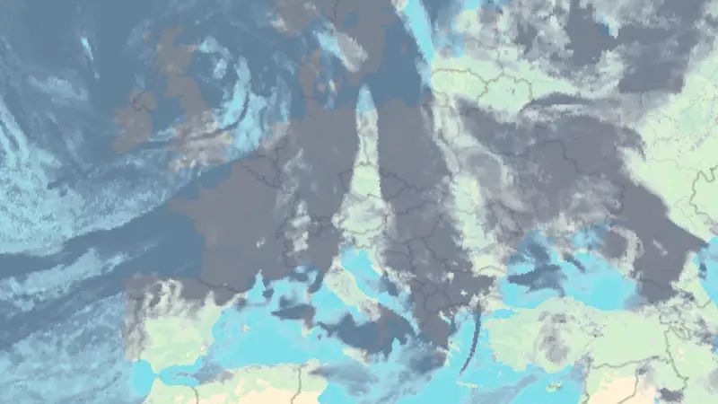 Clouds weather map