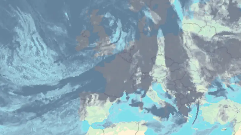 Nébulosité weather map