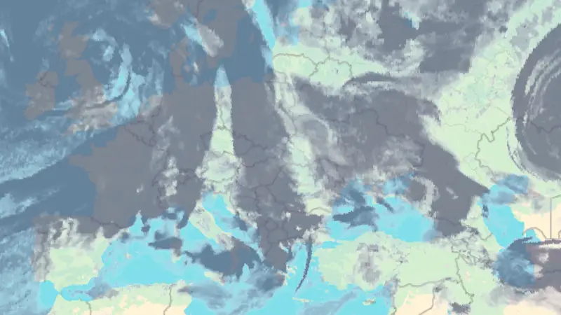 Felhőzet weather map