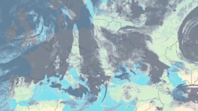Nebulozitate weather map