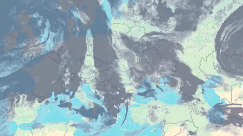 Nebulozitate weather map