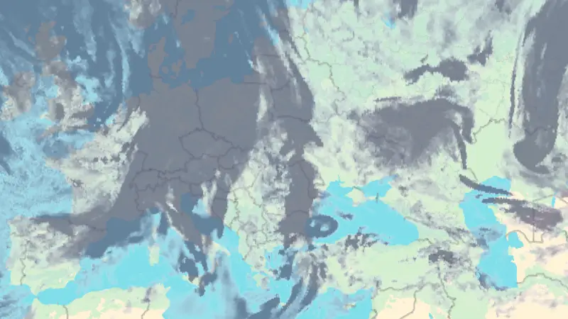 Nebulozitate weather map
