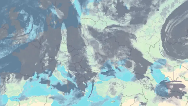 Nebulozitate weather map