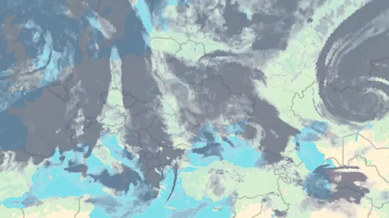 Clouds weather map