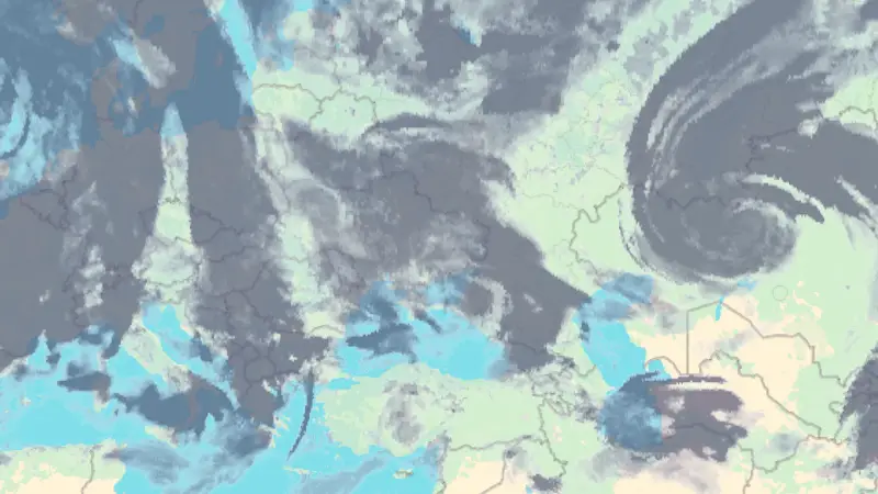 Clouds weather map