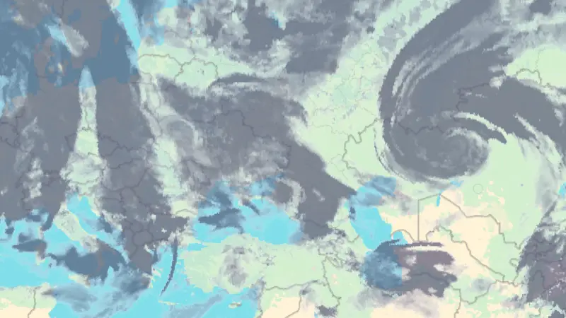 Clouds weather map
