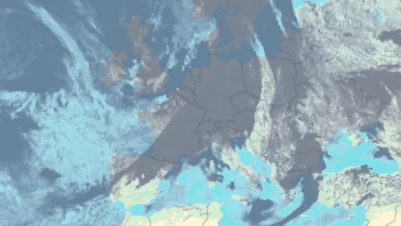 Clouds weather map