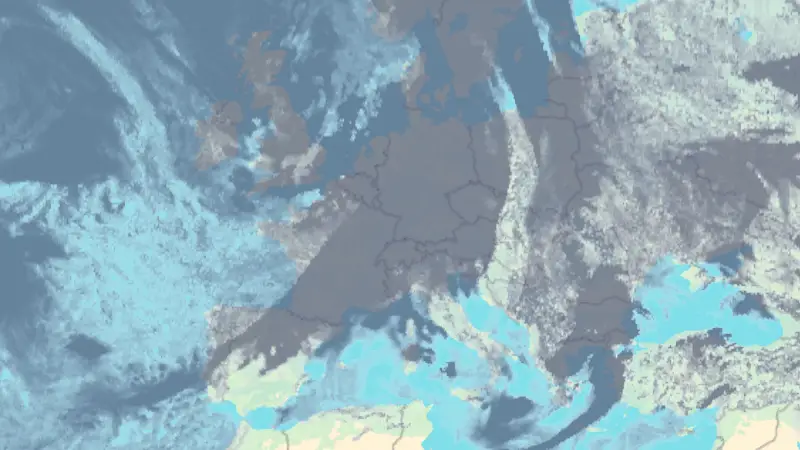 Clouds weather map