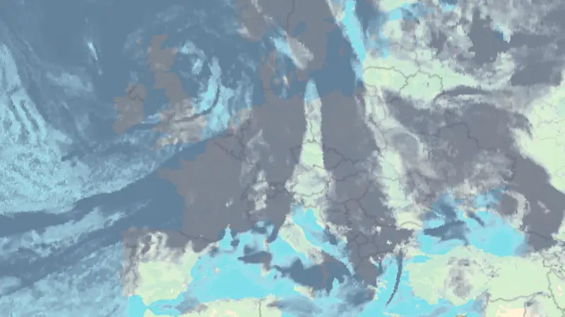 Clouds weather map