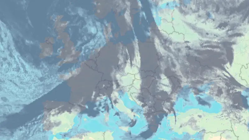 Clouds weather map