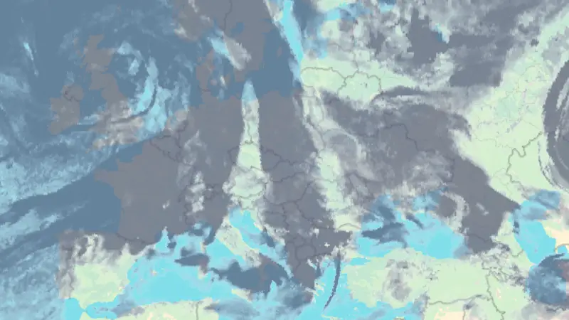 Oblačnost weather map