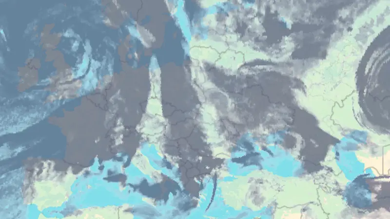 Zachmurzenie weather map