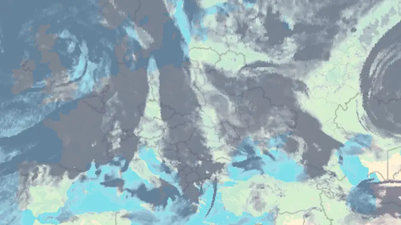 Zachmurzenie weather map