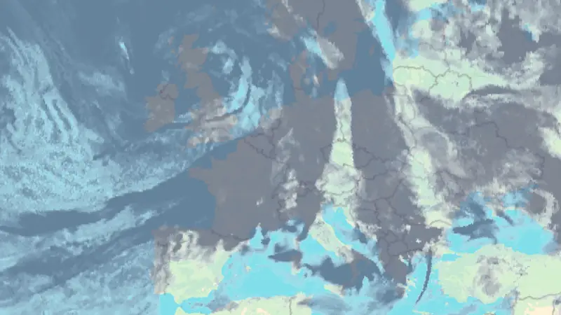 Nébulosité weather map
