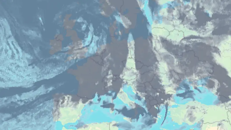 Clouds weather map