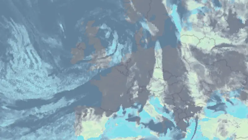 Clouds weather map