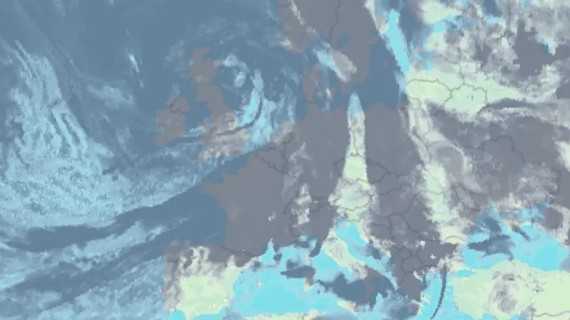 Clouds weather map